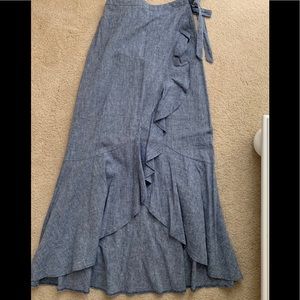 Women’s Express high low denim skirt